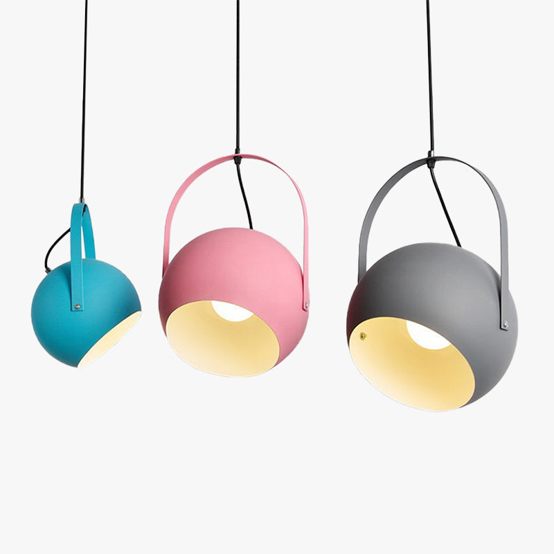 Morandi Moderne LEDHanglamp Geel/Blauw/Roze/Gary Metaal Slaap/Kinder/Woonkamer