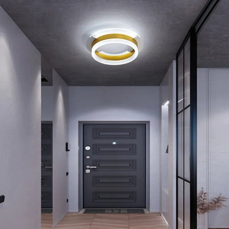 Orsini Ronde LED Plafondlampen Wit Metaal Acryl Slaapkamer Woonkamer