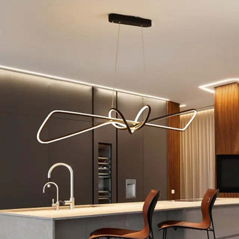 Orsini Design LED Hanglampen Zwart Goud Metaal Eetkamer Woonkamer