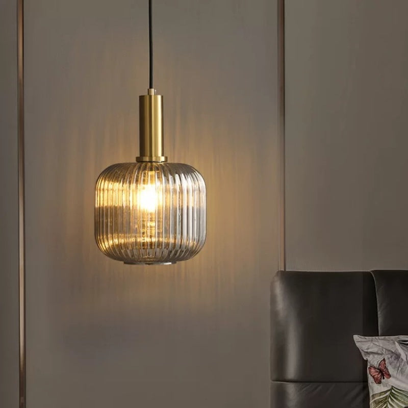 Hailie LED Hanglampen Groen Grijs Groen Grijs Metaal Glas Eetkamer
