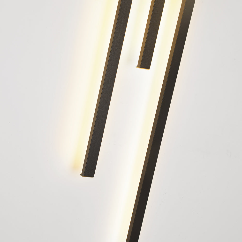 Elias Moderne Industriel LED Wandlamp Zwart Goud Metaal Acryl Slaapkamer
