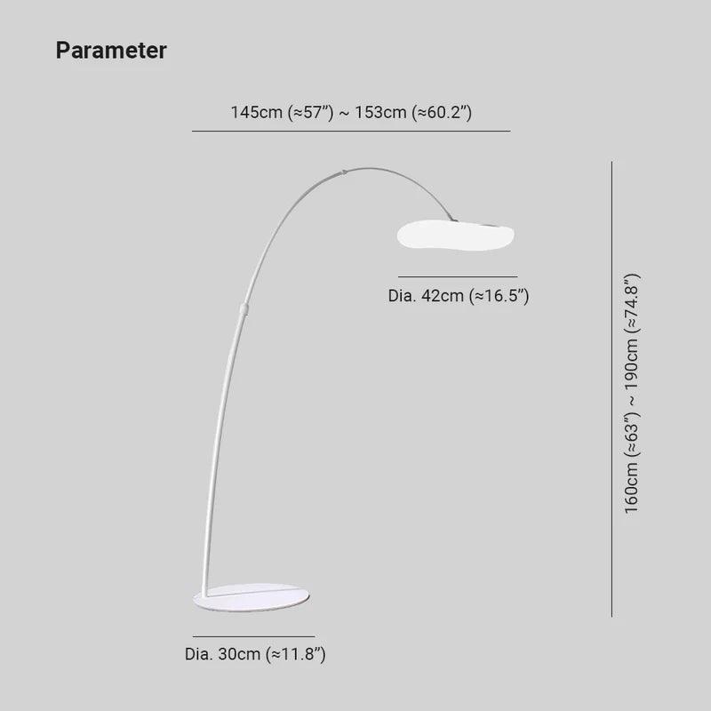 Minori Design LED Vloerlamp Wit Zwart Metaal Woonkamer Slaapkamer
