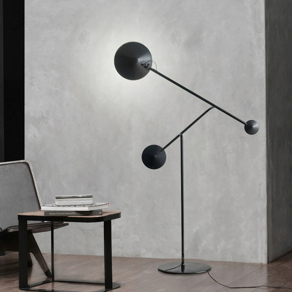 Elio Moderne Design LED Vloerlamp Zwart Metaal Woonkamer Slaapkamer