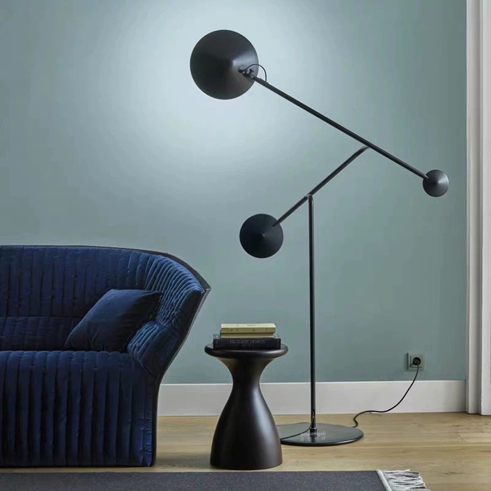 Elio Moderne Design LED Vloerlamp Zwart Metaal Woonkamer Slaapkamer