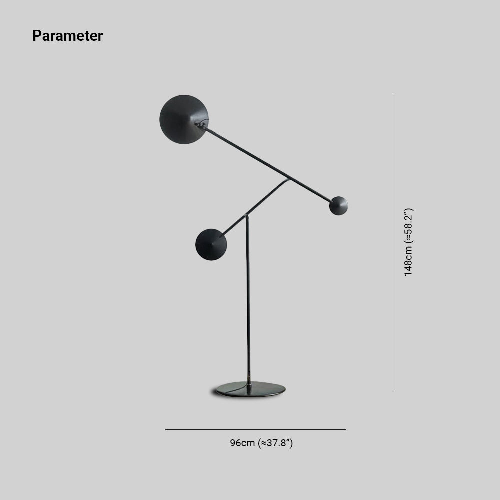 Elio Moderne Design LED Vloerlamp Zwart Metaal Woonkamer Slaapkamer