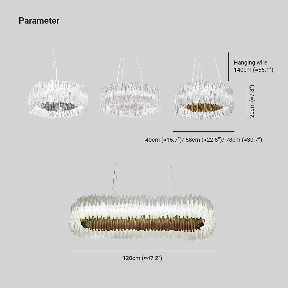 Kristy Moderne Cirkel Hanglamp Wit Goud Chroom Metaal Slaapkamer Woonkamer
