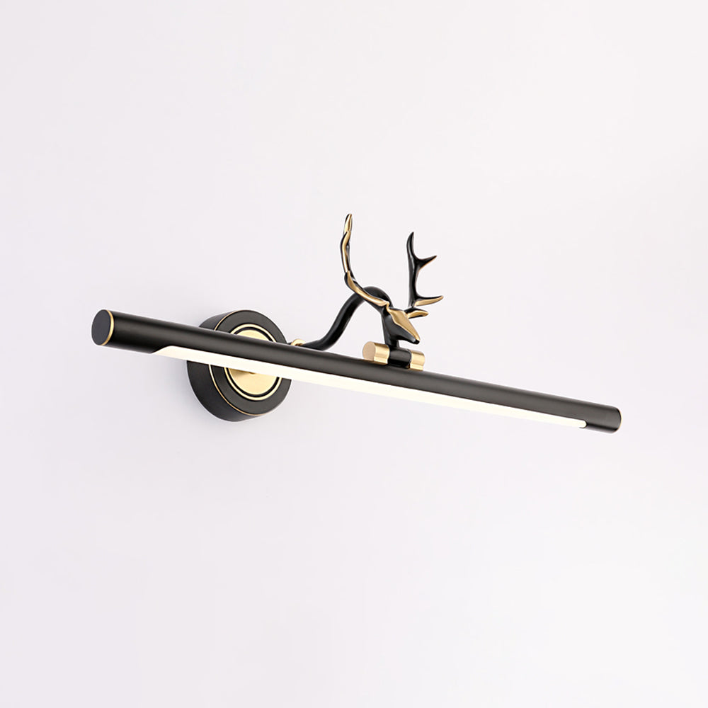 Leigh Bijzondere Retro LED Wandlamp Zwart Metaal Badkamer