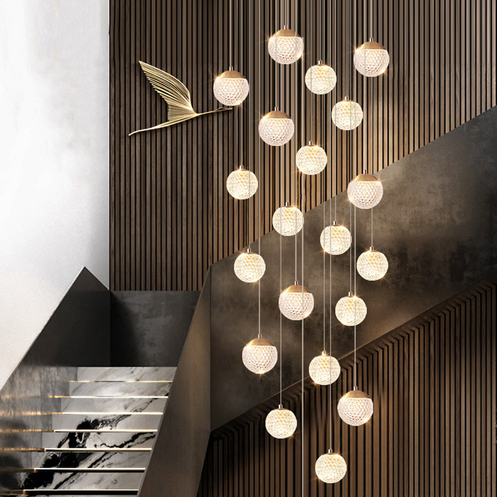 Jibril Moderne LED Kroonluchter Gouden Metaal Slaapkamer Woonkamer