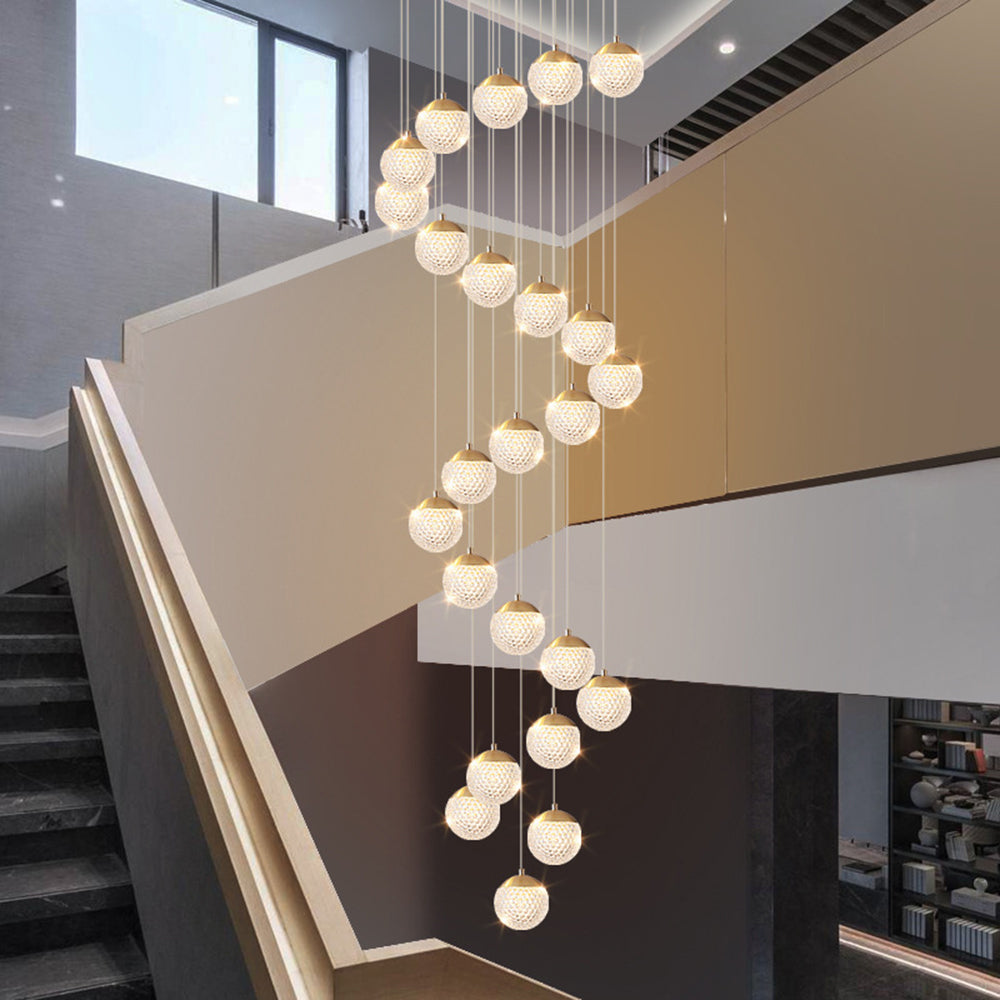 Jibril Moderne LED Kroonluchter Gouden Metaal Slaapkamer Woonkamer
