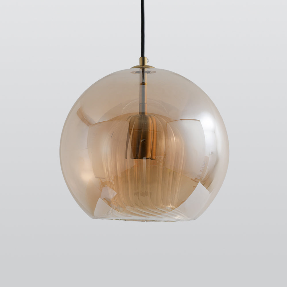 Hailie Modene Bol LED Hanglamp Metaal/Glas Helder/Amber Slaap/Eet/Woonkamer