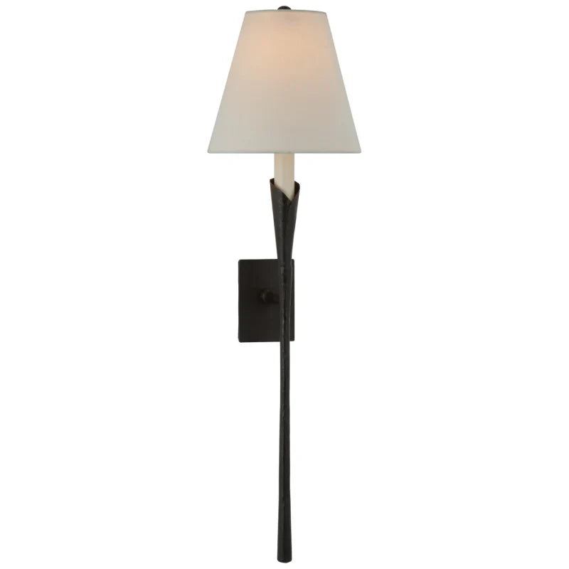 Valerio Vintage Antiek Metaal Stof Wandlamp Lampenkap Keuken Slaapkamer Woonkamer