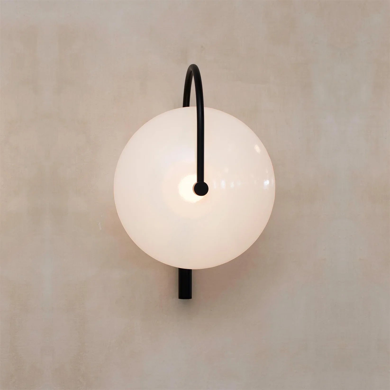 Elif Modern Zwart Goud Metaal Glas Wandlamp Eetkamer Slaapkamer