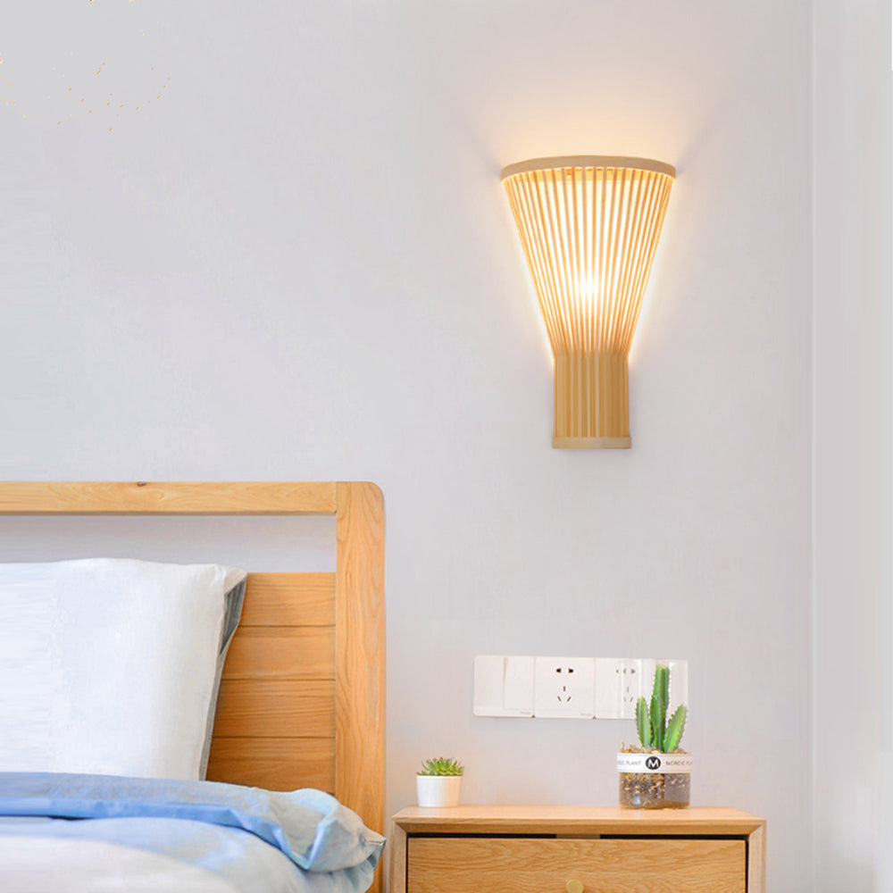 Muto Moderne Design Led Wandlamp Nachtkastje Rotan/Acryl Woonkamer/Eetkamer/Slaapkamer