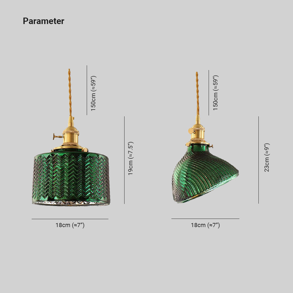 Hailie Moderne Cilinder/Geometrisch LED Plafondlamp Metaal/Glas Donkergroen Slaap/Woon/Eetkamer