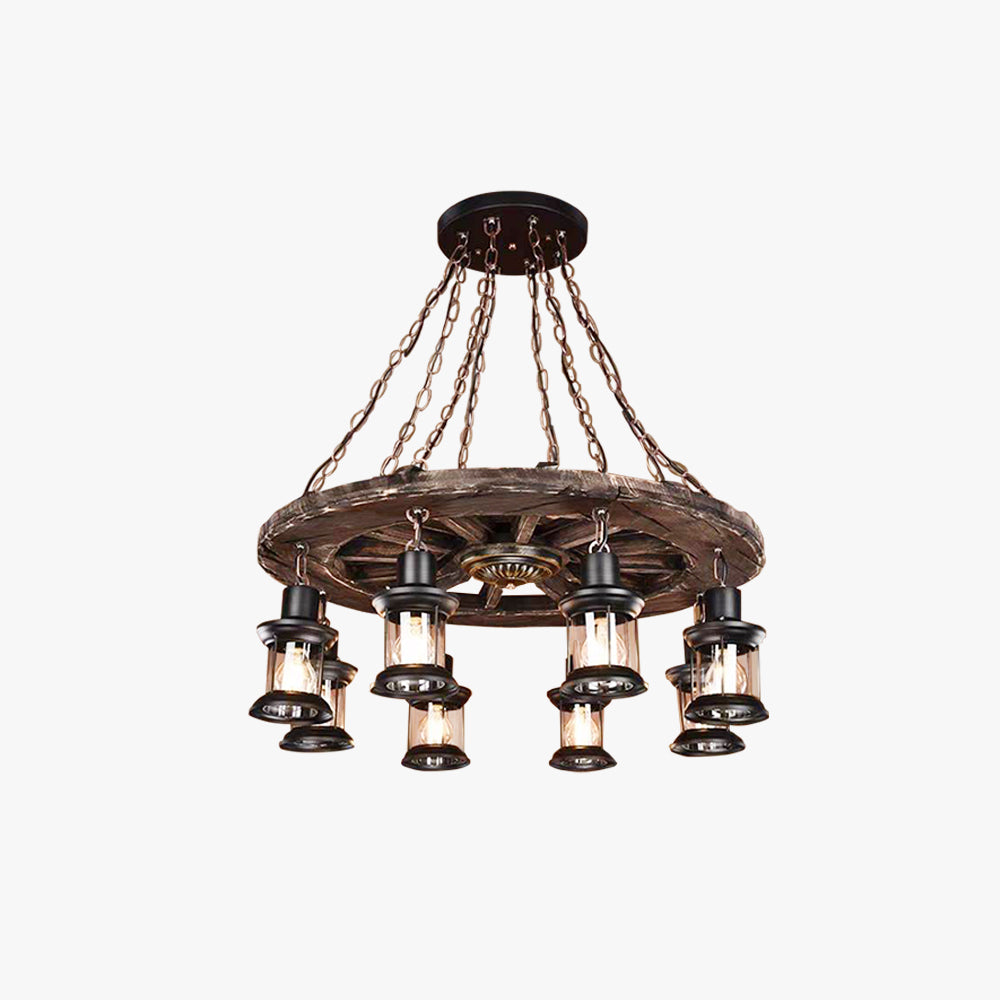 Brio Vintage Metalen Hanglamp Hout/Metaal Woonkamer Keuken