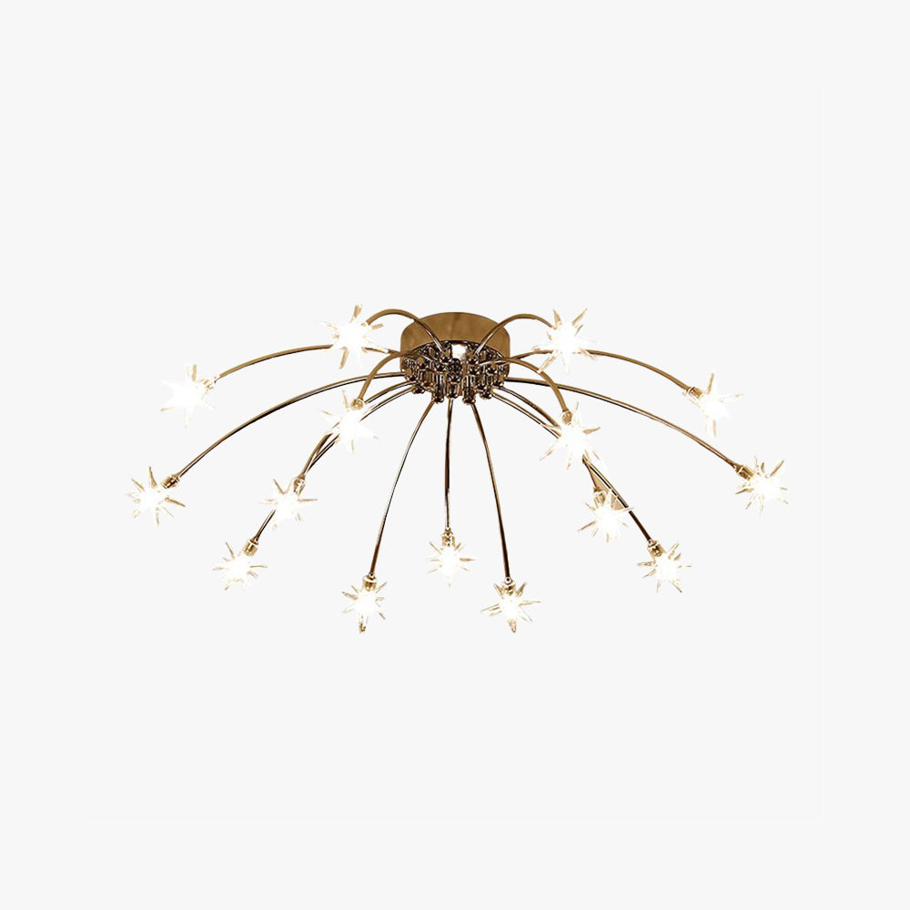 Madina Moderne Design LED Plafondlamp Metaal Glas Woonkamer Keuken