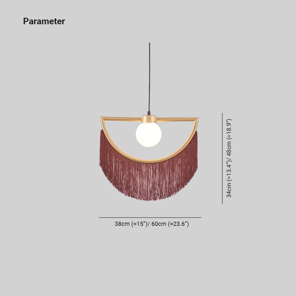 Minori Retro Design LED Hanglamp Metaal/Stof Slaapkamer Woonkamer