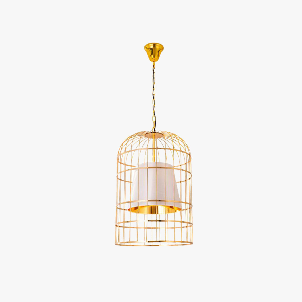 Valerio Vintage Bird Cage Metal Pendant Light