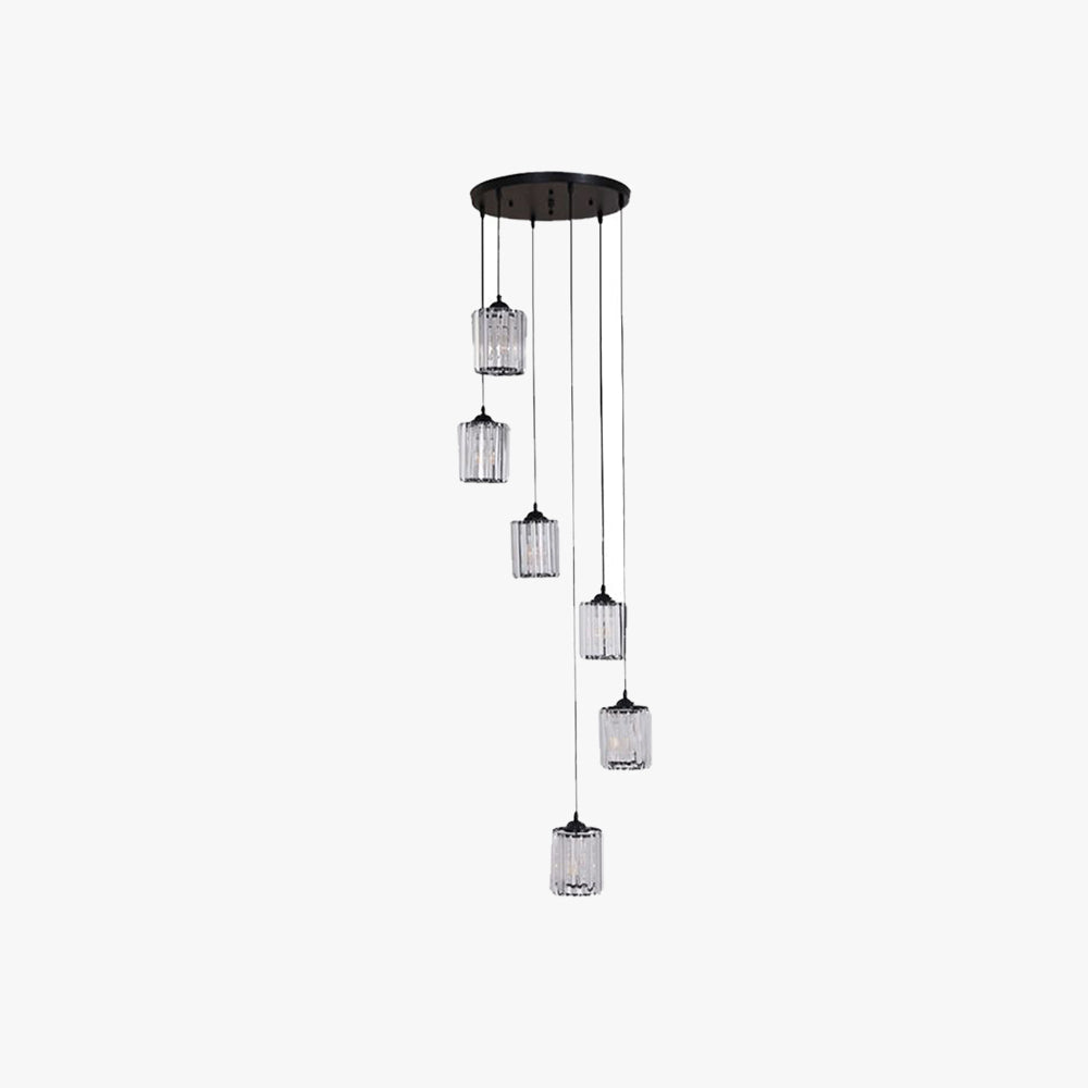 Kristy Moderne Design LED Kroonluchter Glas Metaal Woonkamer