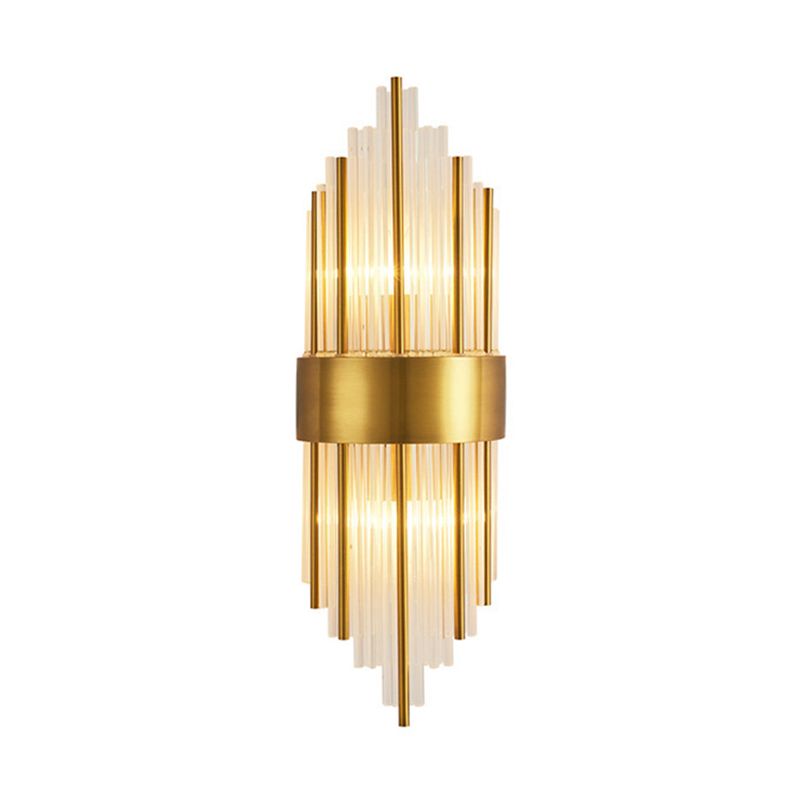 Kristy Luxe Design LED Wandlamp Glass Goud Slaapkamer Woonkamer