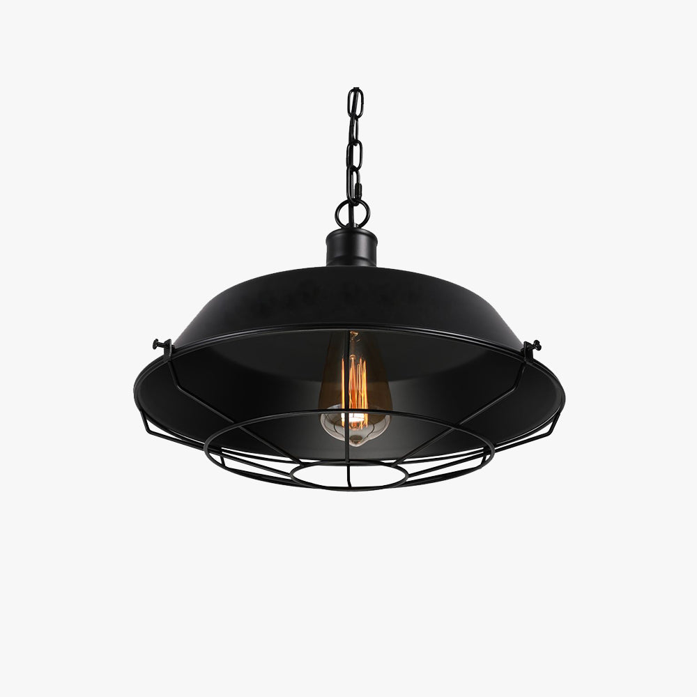Alistair Boerderij Design Swag Barn Schuur Hanglamp Slaapkamer/Woonkamer Swart