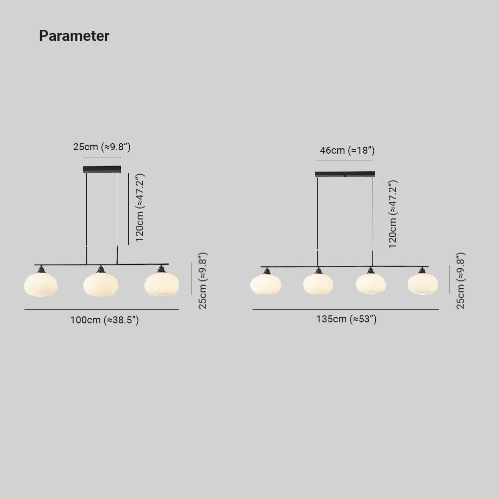 Hailie Retro Grote  Plafondlamp Zwart Wit Metaal Woonkamer Keuken