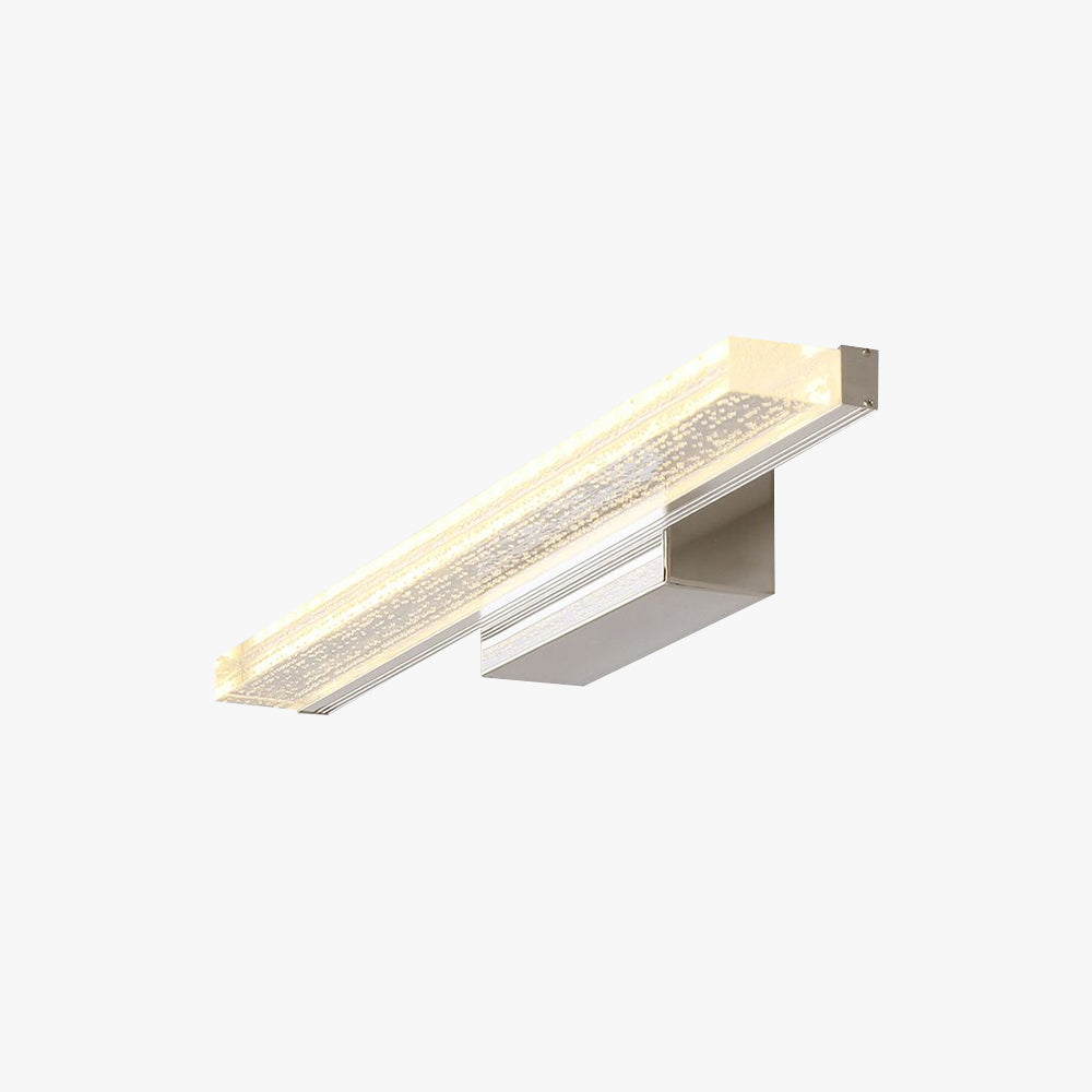 Leigh Moderne Rechthoekig LED Wandlamp Metaal/Acryl Silver Slaap/Woon/Badkamer