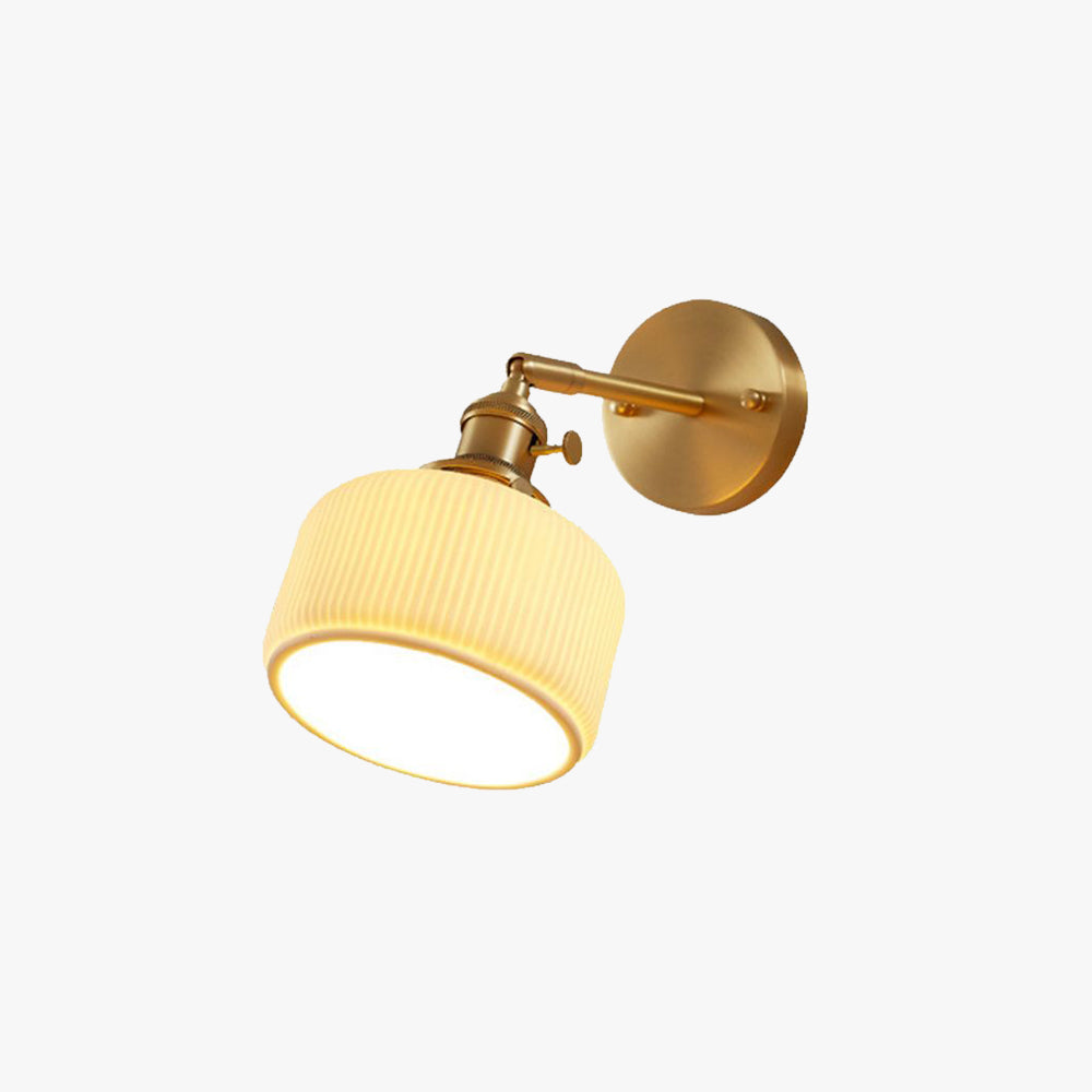 Lottie Moderne Bol LED Wandlamp Metaal/Keramisch Wit/Goud Slaap/Woon/Badkamer