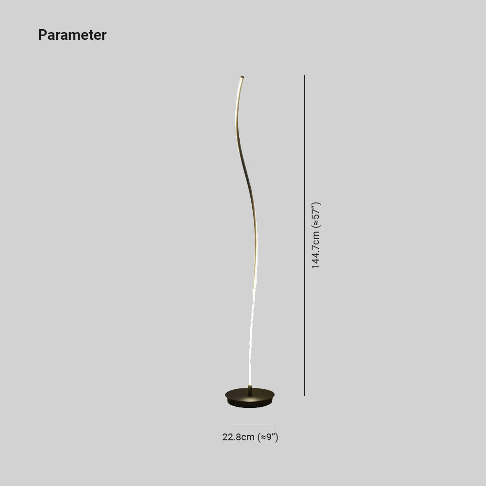 Louise Moderne Design Lineaire Vloerlamp Metalen Acryl Zwart/Wit Slaapkamer/Woonkamer
