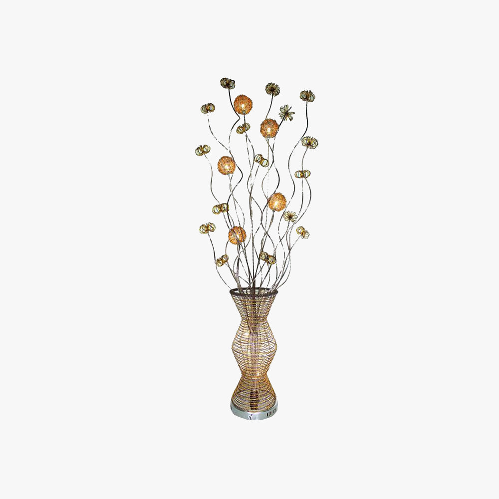 Carina Scandinavian Style Art-deco Handmatig Metaal Vase Goud Voerlamp, Hotel/Woonkamer