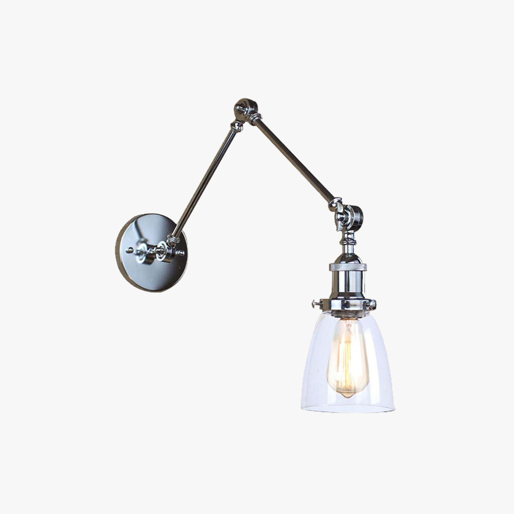 Valerio Wall Lamp Tapered, Modern, Glass/Metal Adjustable, 4 Color, Living Room
