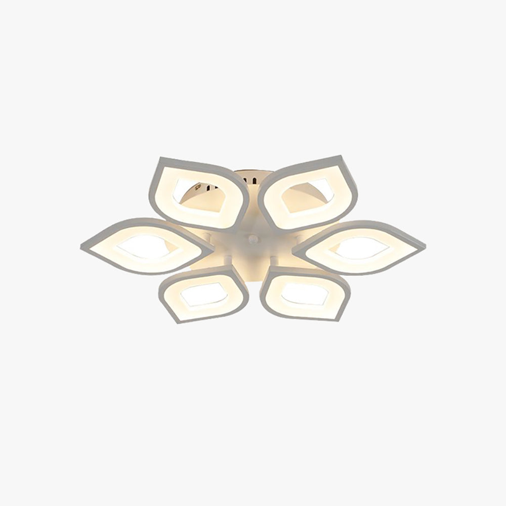 Hana Moderne Design Bloem Plafondlamp Wit Metaal Acryl Slaapkamer