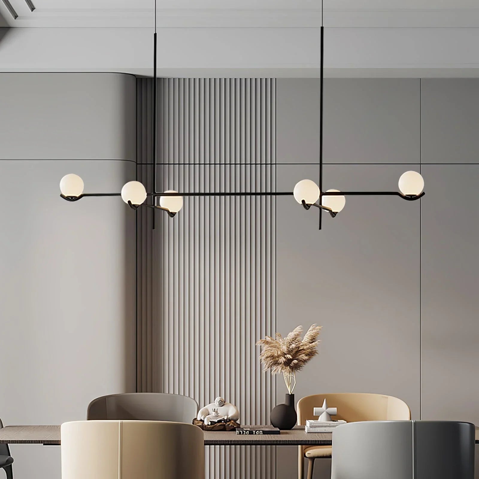 Alessio Minimalisme Metaal Glas Kroonluchter Eetkamer Slaapkamer