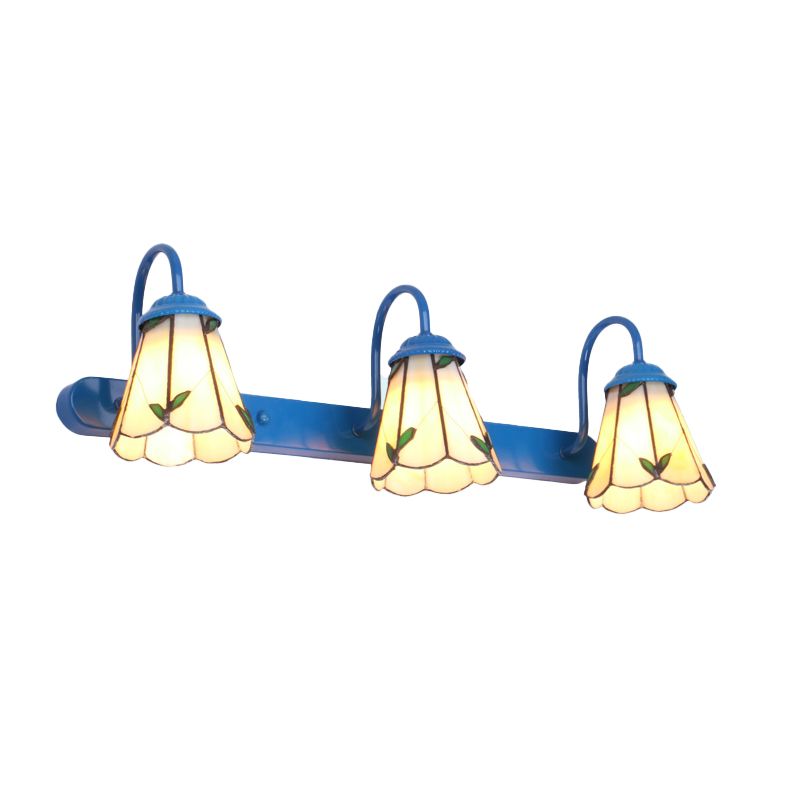 Sirena Vintage Bloemvormige Slaapkamer Wandlampen Metaal Glas