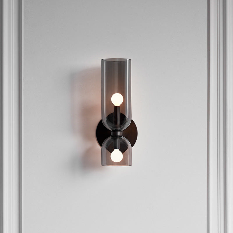 Hailie Moderne Slaapkamer Glas Wandlamp Sconce Blauw/Grijs/Wit
