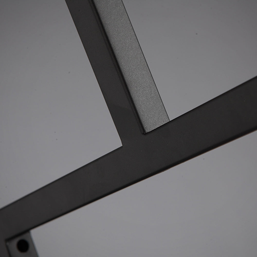 Dorian Industriele LED Hanglamp Zwart Eettafel Metaal/Glas