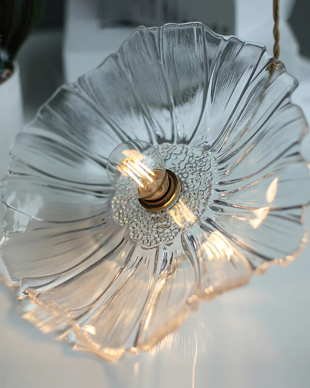 Carins Modern Bloem Glas Hangend Hanglampen Eetkamer