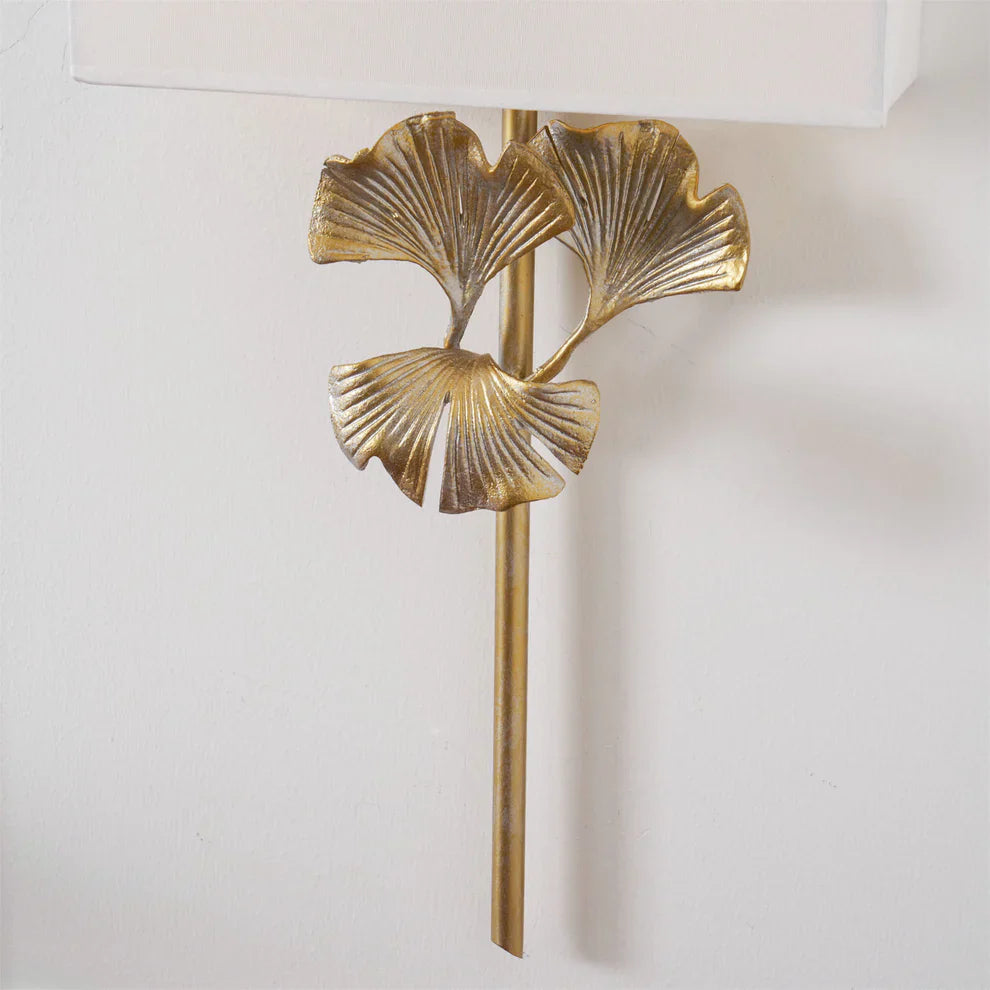 Valerio Vintage Klassiek Ginkgo Messing Wandlamp Slaapkamer Woonkamer