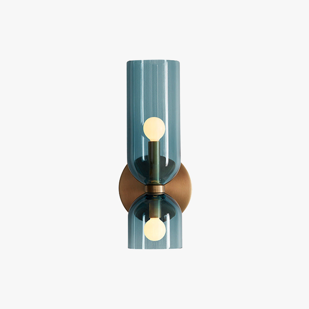 Hailie Moderne Slaapkamer Glas Wandlamp Sconce Blauw/Grijs/Wit