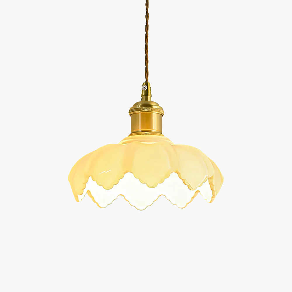 Lily Frans Bloemblaadje Hanglampen Metaal Glas Slaapkamer Woonkamer