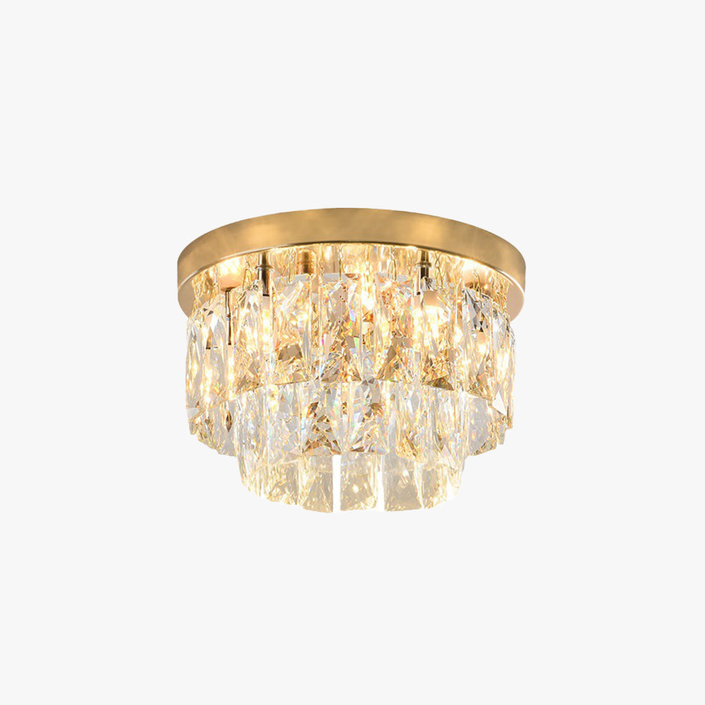 Kristy Luxe Ronde LED Plafondlamp Goud Woonkamer