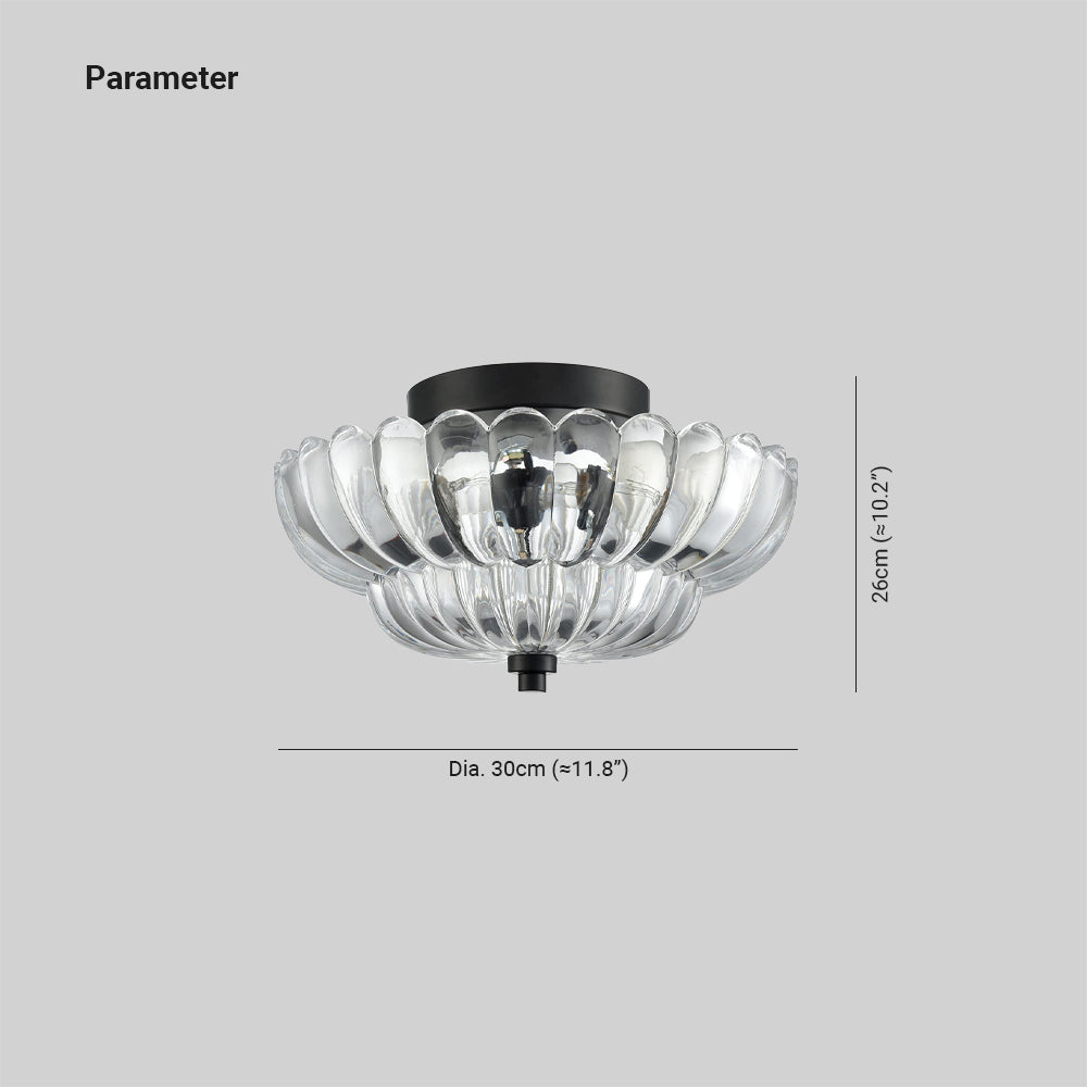Lily Modern Paraplu Glas Plafondlamp Slaapkamer Woonkamer