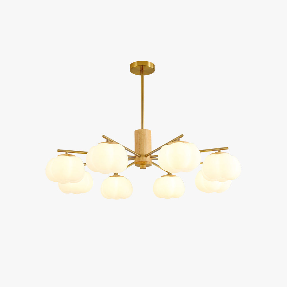 Lily Creatief LED Metaal Hout Kroonluchters Woonkamer Slaapkamer