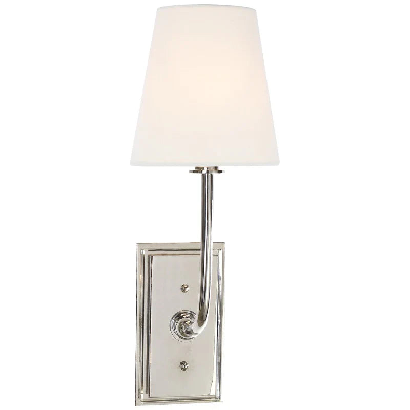 Valerio Vintage Klassiek Metaal Stof Wandlamp Lampenkap Slaapkamer Badkamer Hal
