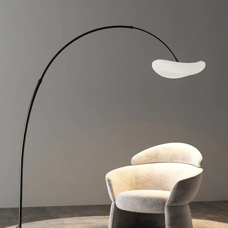 Minori Design LED Vloerlamp Wit Zwart Metaal Woonkamer Slaapkamer