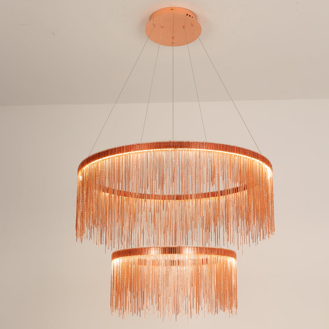 Marilyn Design Grote LED Hanglamp Zwart Wit Gouden Metaal  Woonkamer
