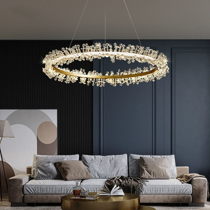 Kristy Moderne Design Luxe LED Hanglamp Hout Woonkamer Keuken