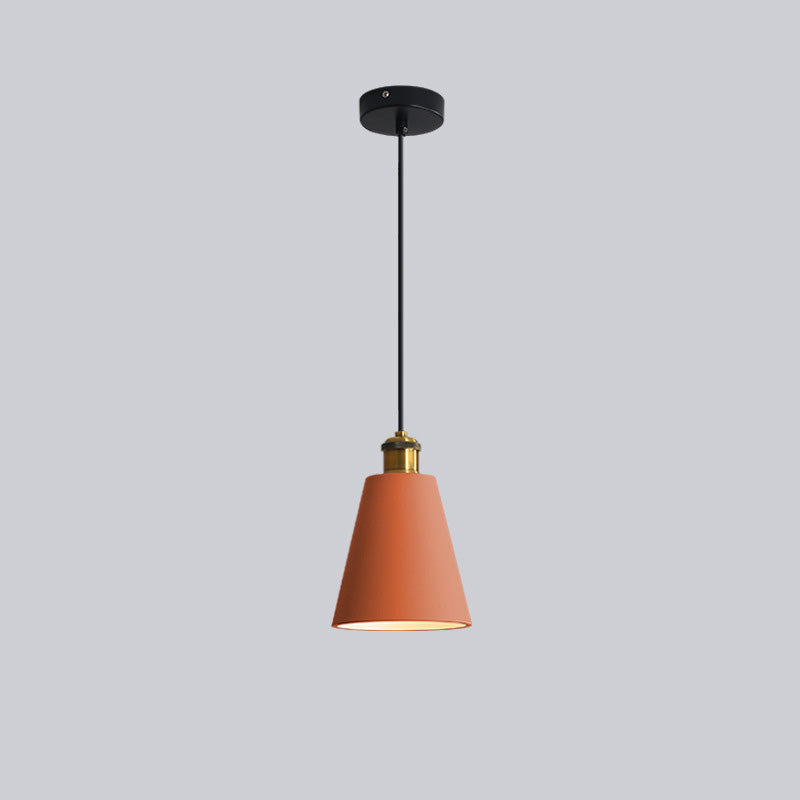 Morandi Design Vormen LED Hanglampen Wit/Oranje/Zwart Metaal/Hars Eetkamer