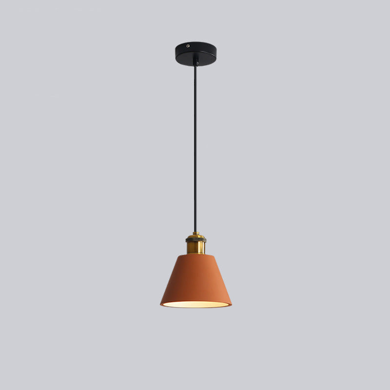 Morandi Design Vormen LED Hanglampen Wit/Oranje/Zwart Metaal/Hars Eetkamer