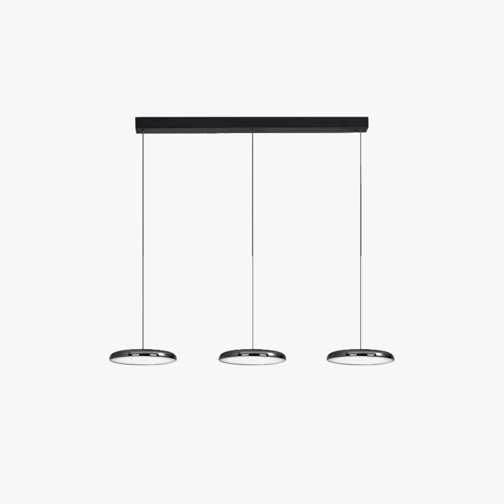 Leilani Modern Ronde LED Hanglampen Zwart Wit Metaal Acryl Woonkamer